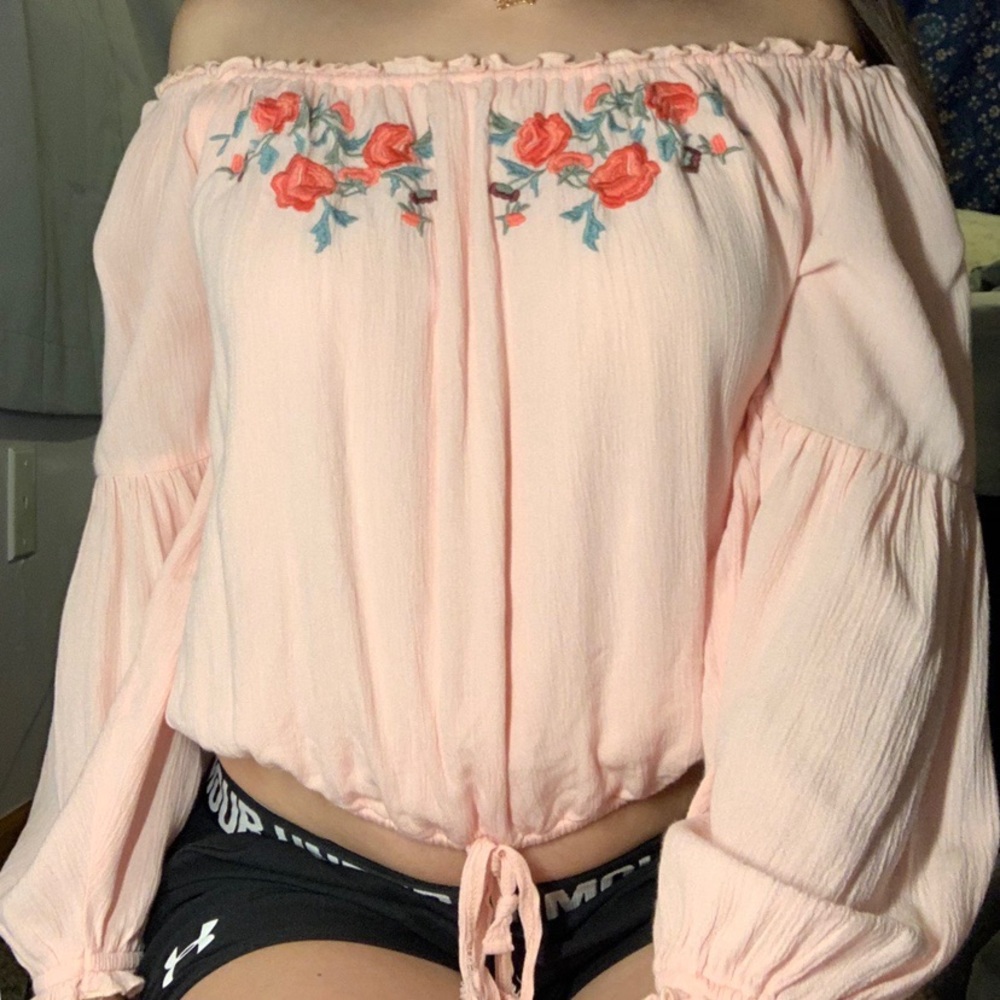floral off the shoulder top